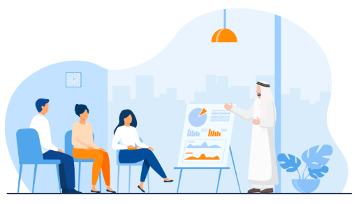 Training lecture illustration